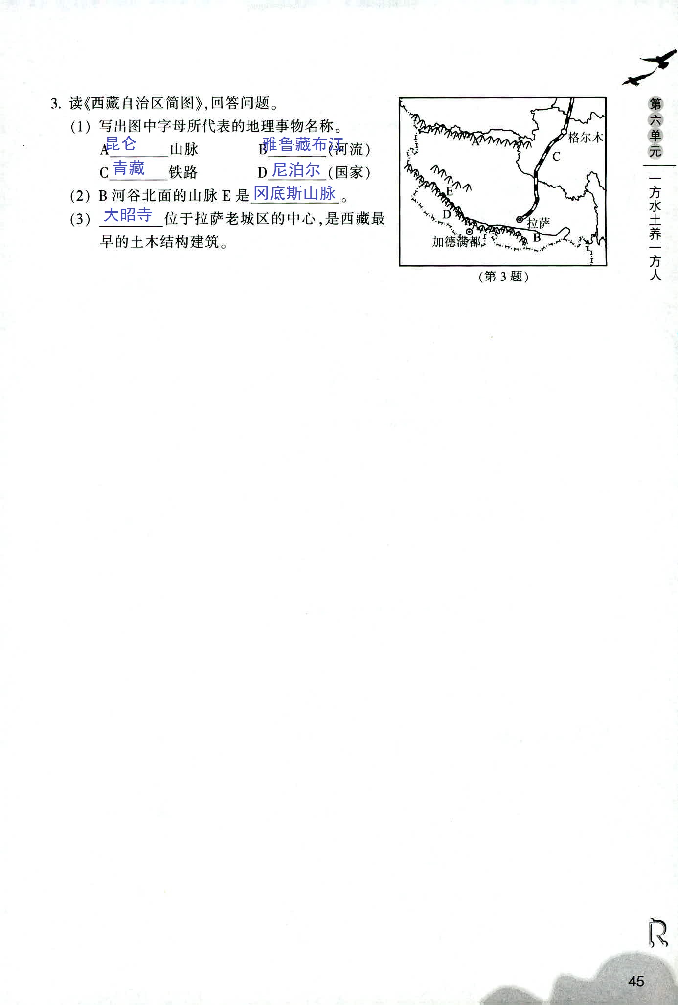 历史与社会作业本 第31页