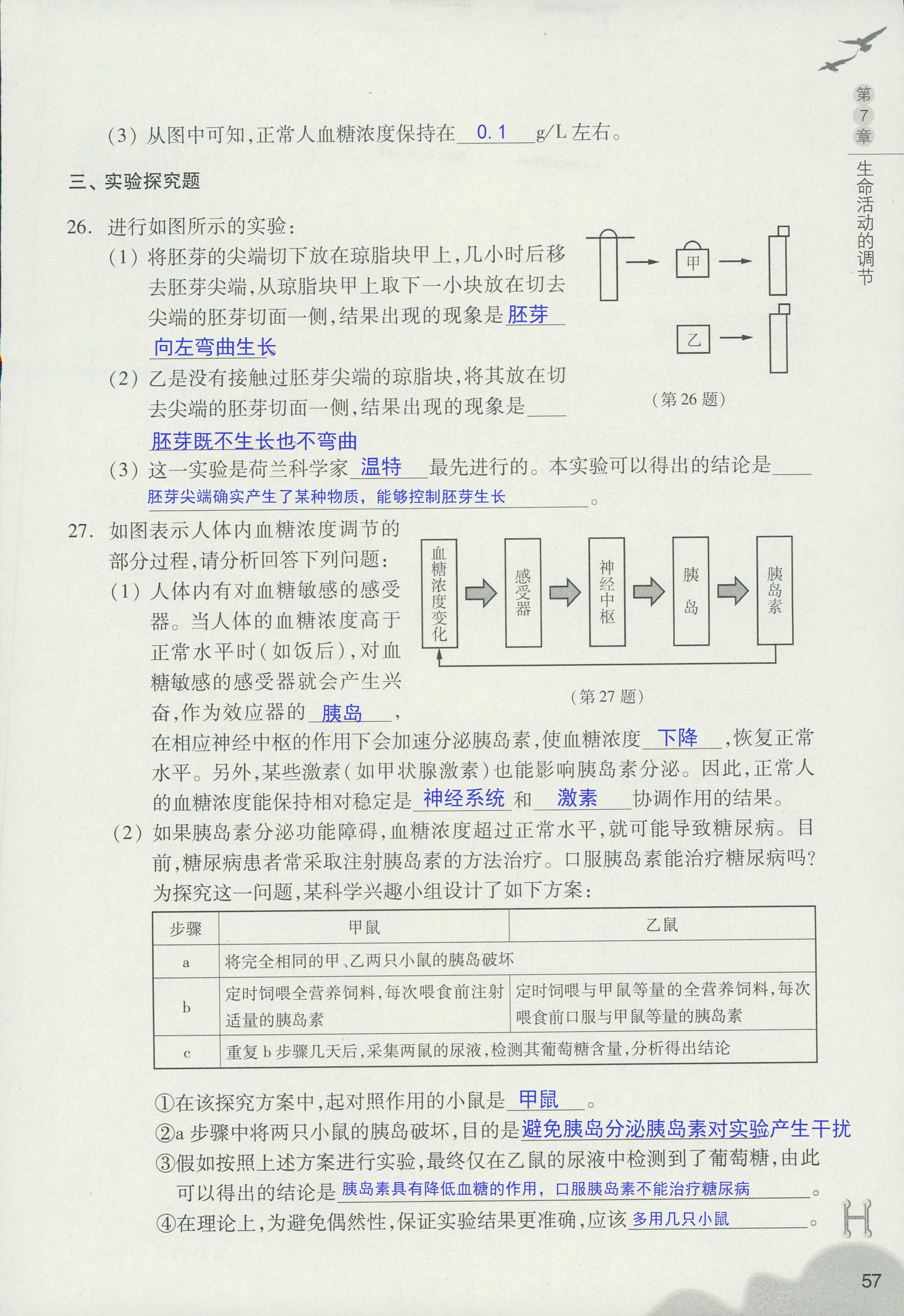 義務(wù)教育教材作業(yè)本 第57頁(yè)