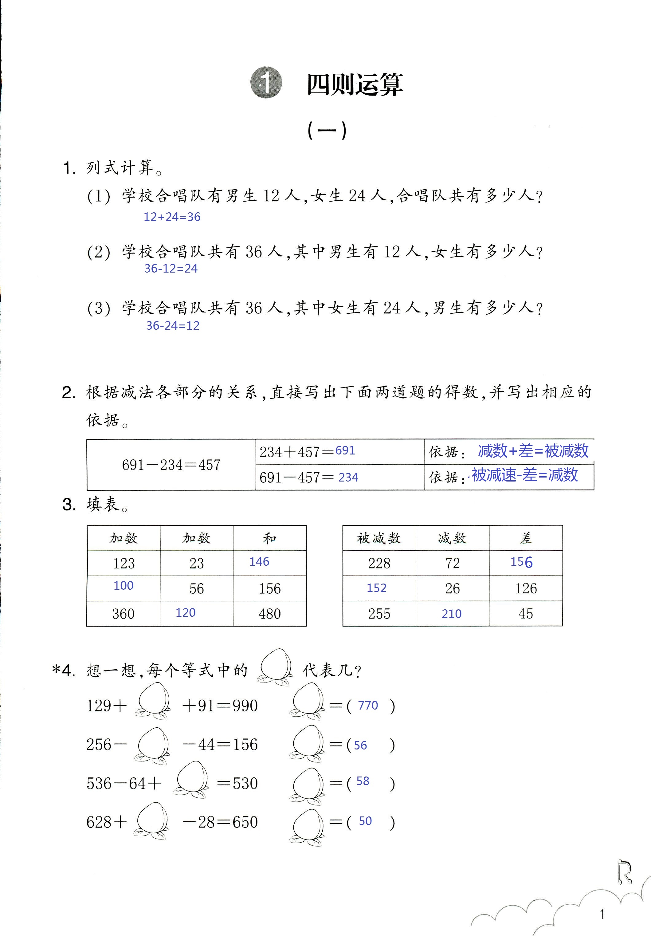 作業(yè)本 第1頁