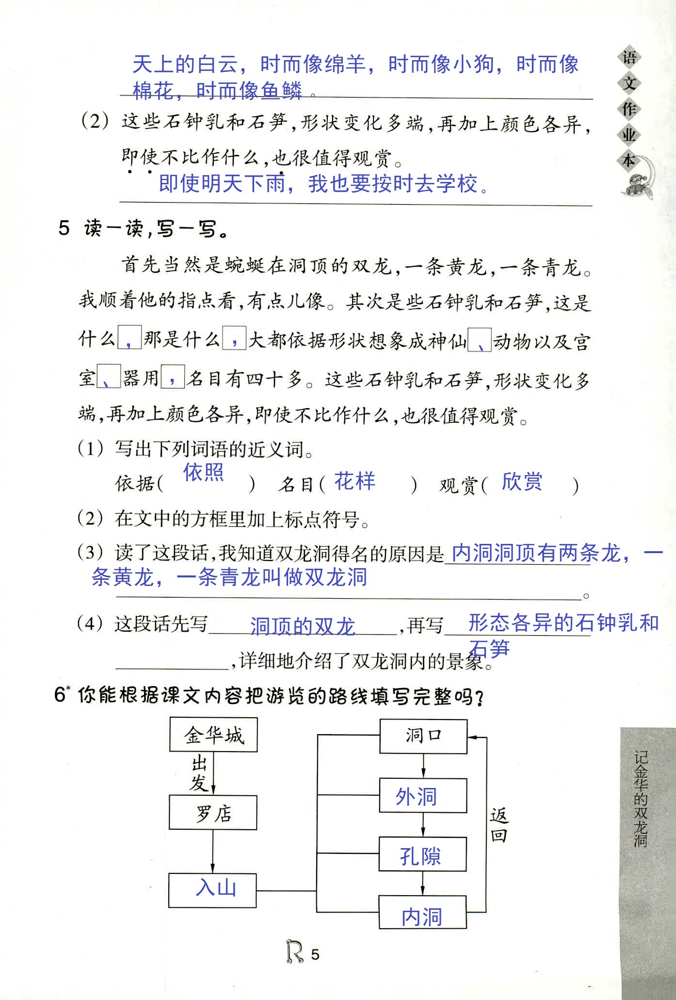 作業(yè)本 第5頁(yè)