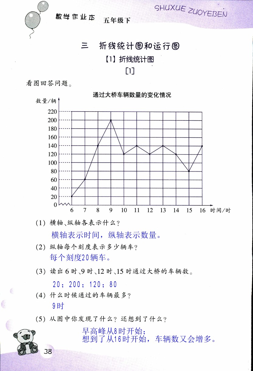 2019年數(shù)學(xué)作業(yè)本五年級(jí)下冊(cè)浙教版浙江教育出版社 第38頁