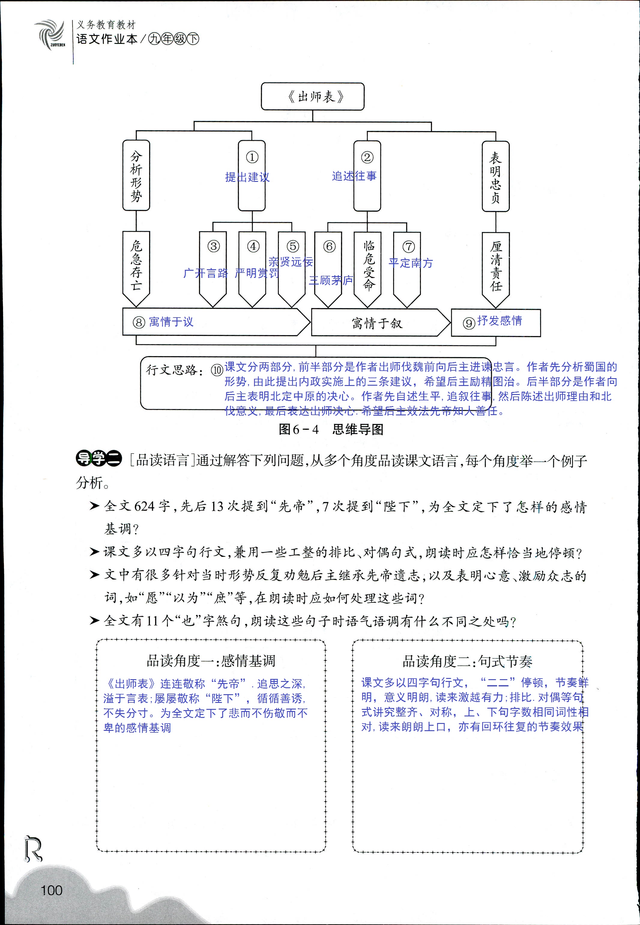 語(yǔ)文作業(yè)本 第60頁(yè)