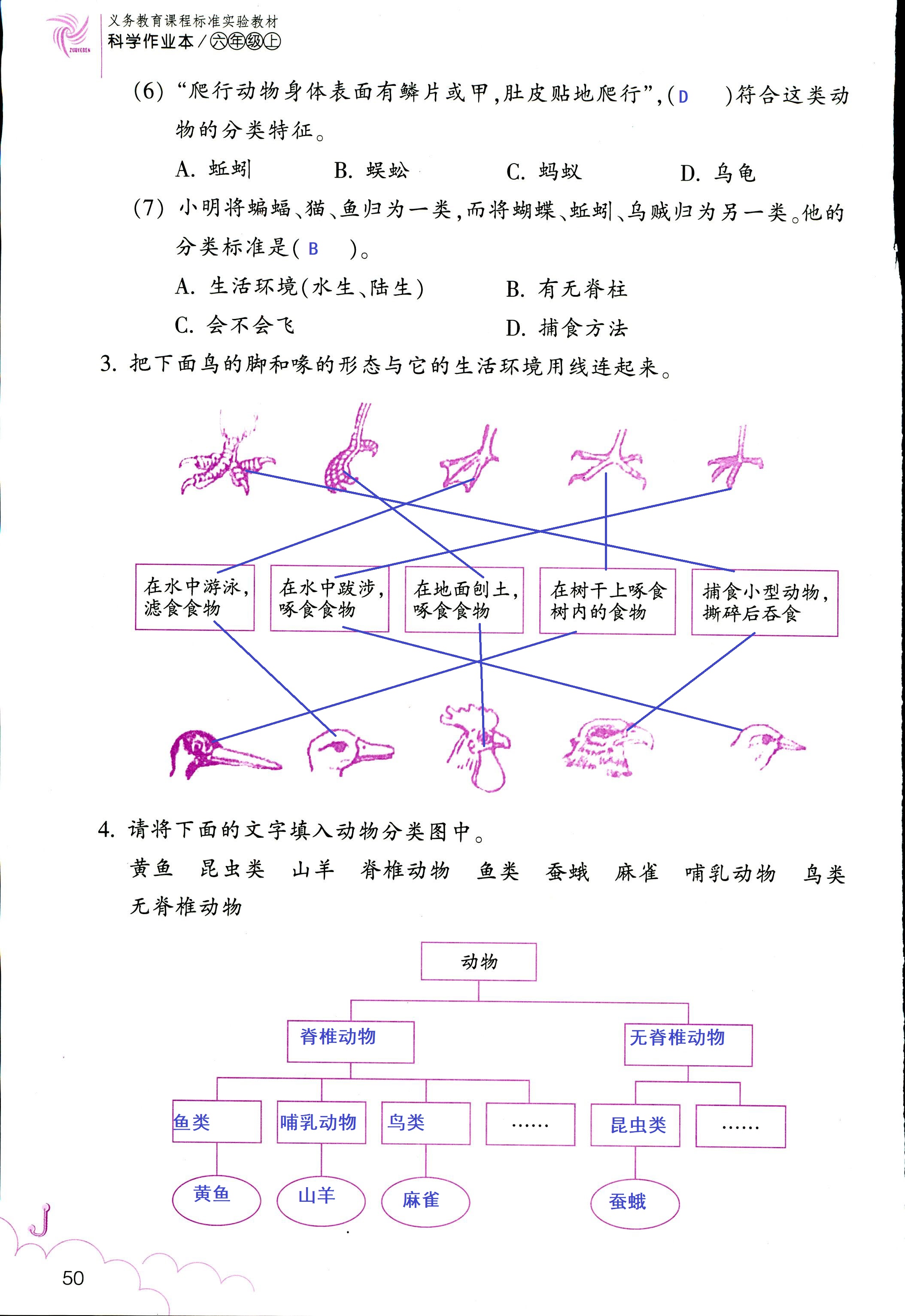 科學作業(yè)本 第50頁