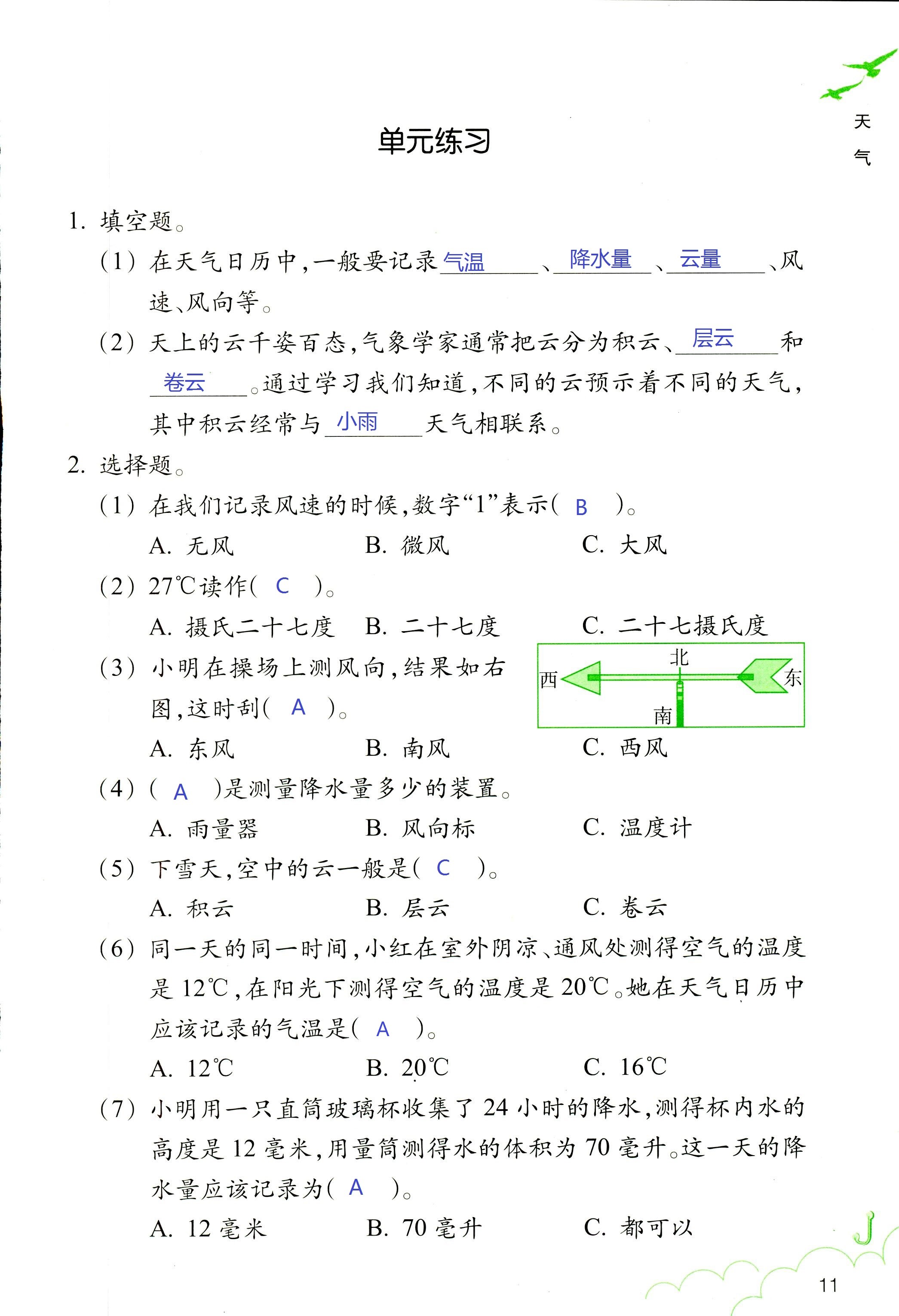 科学作业本 第11页