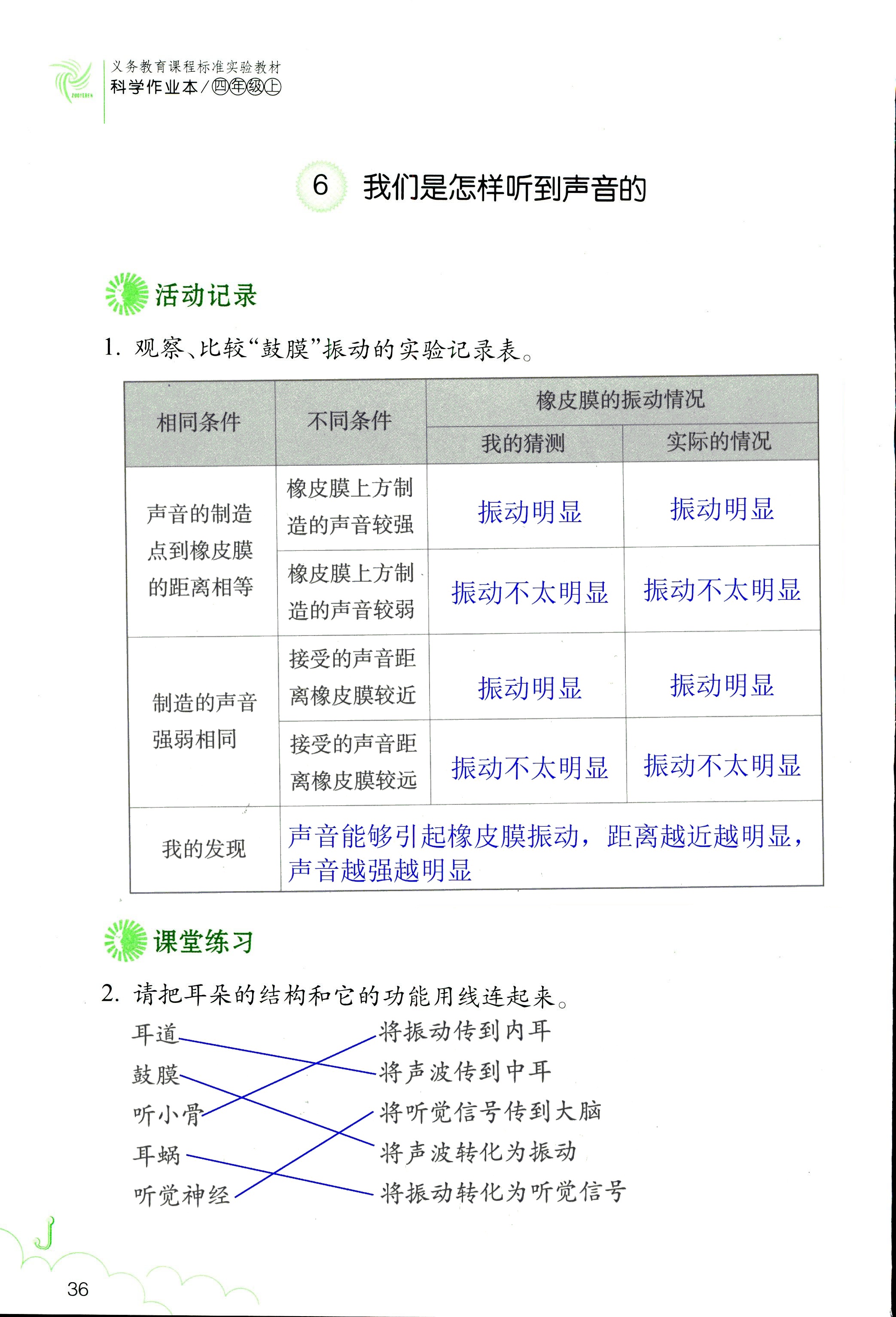 科學(xué)作業(yè)本 第36頁(yè)