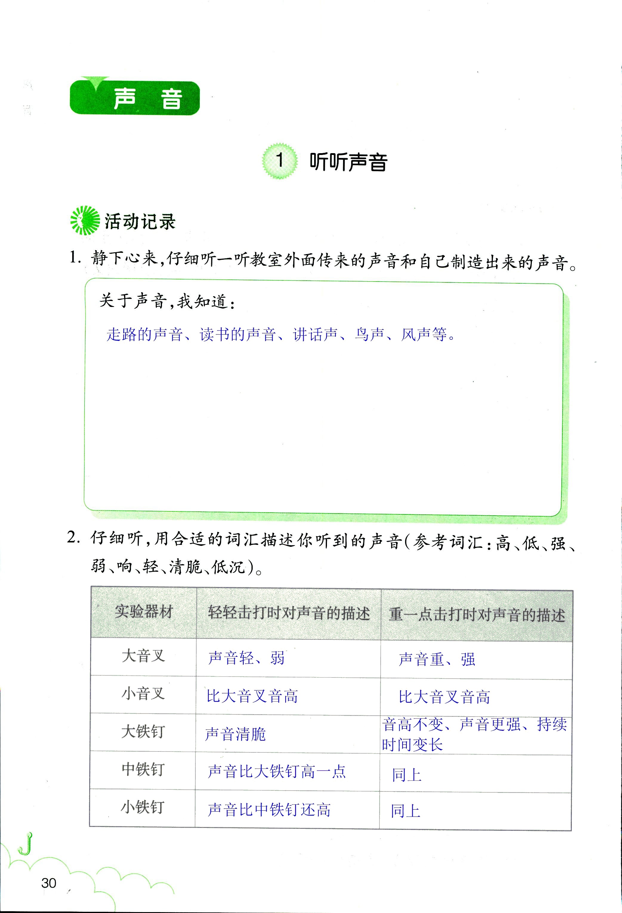 科学作业本 第30页