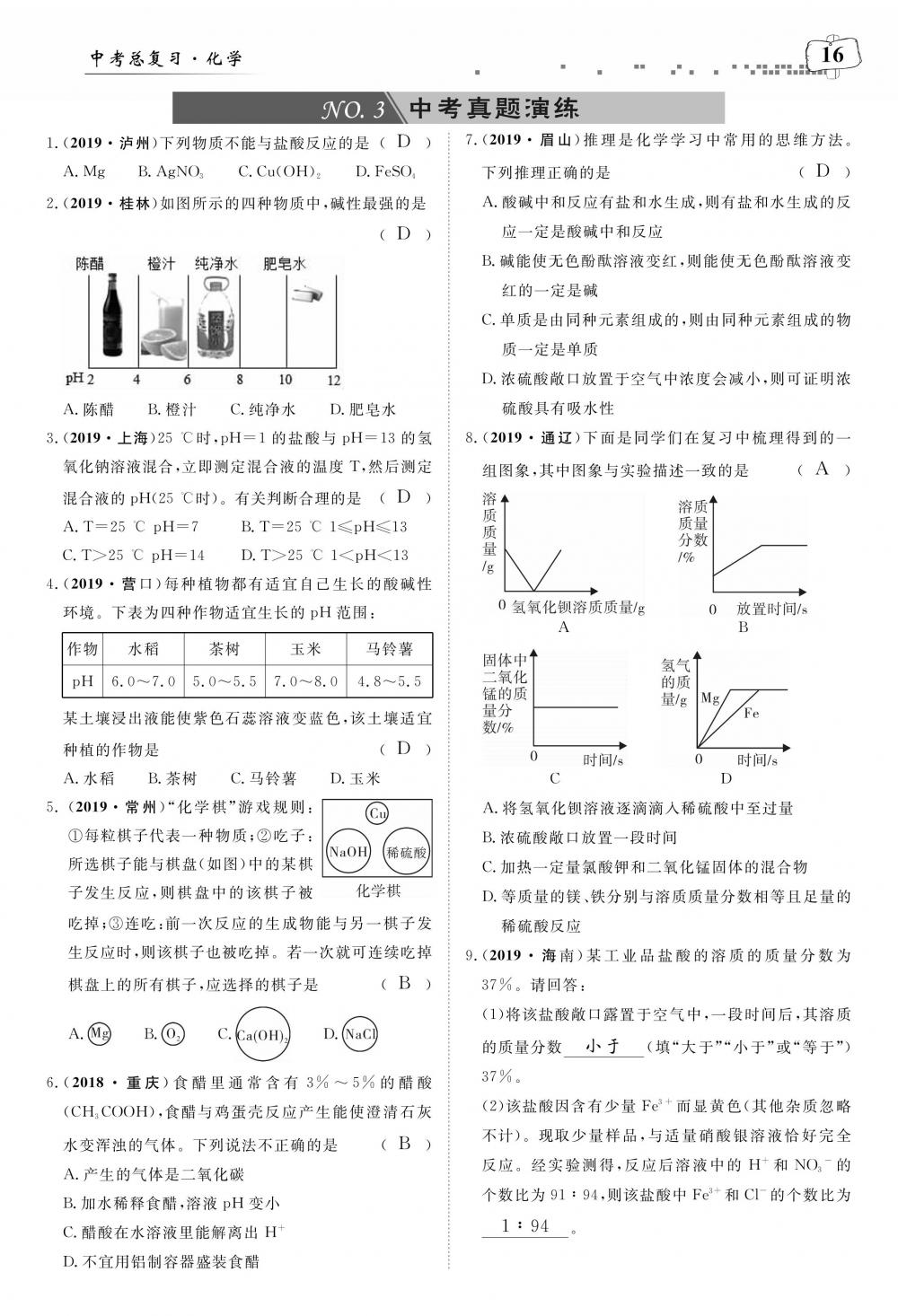 荊州中考化學 第20頁