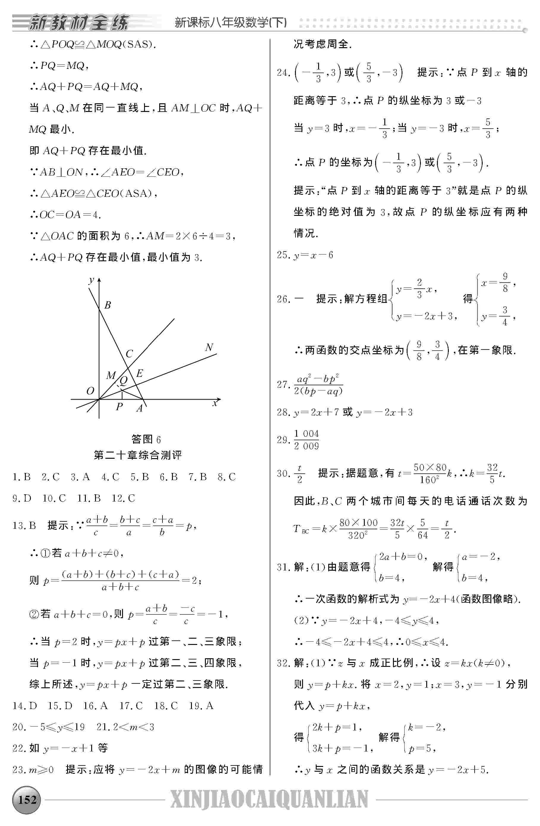 2020年鐘書金牌新教材全練八年級數(shù)學下冊人教版 第8頁