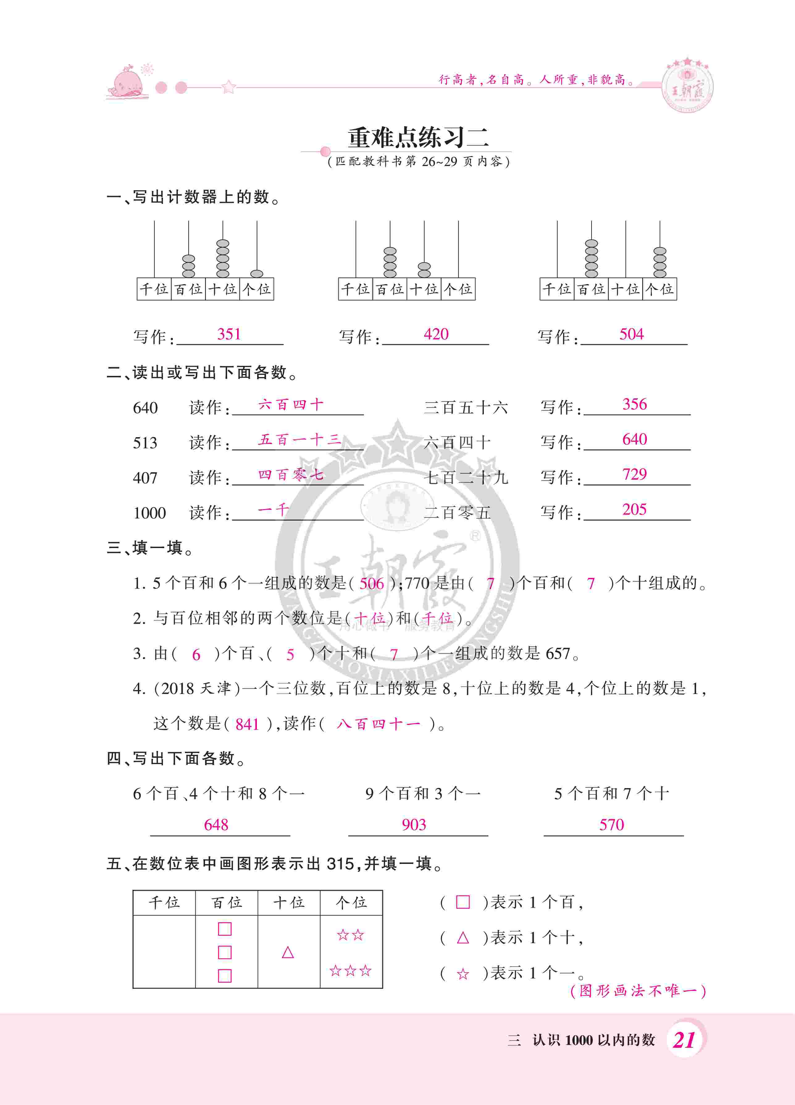 2020年創(chuàng)維新課堂二年級(jí)數(shù)學(xué)下冊(cè)冀教版 第21頁(yè)