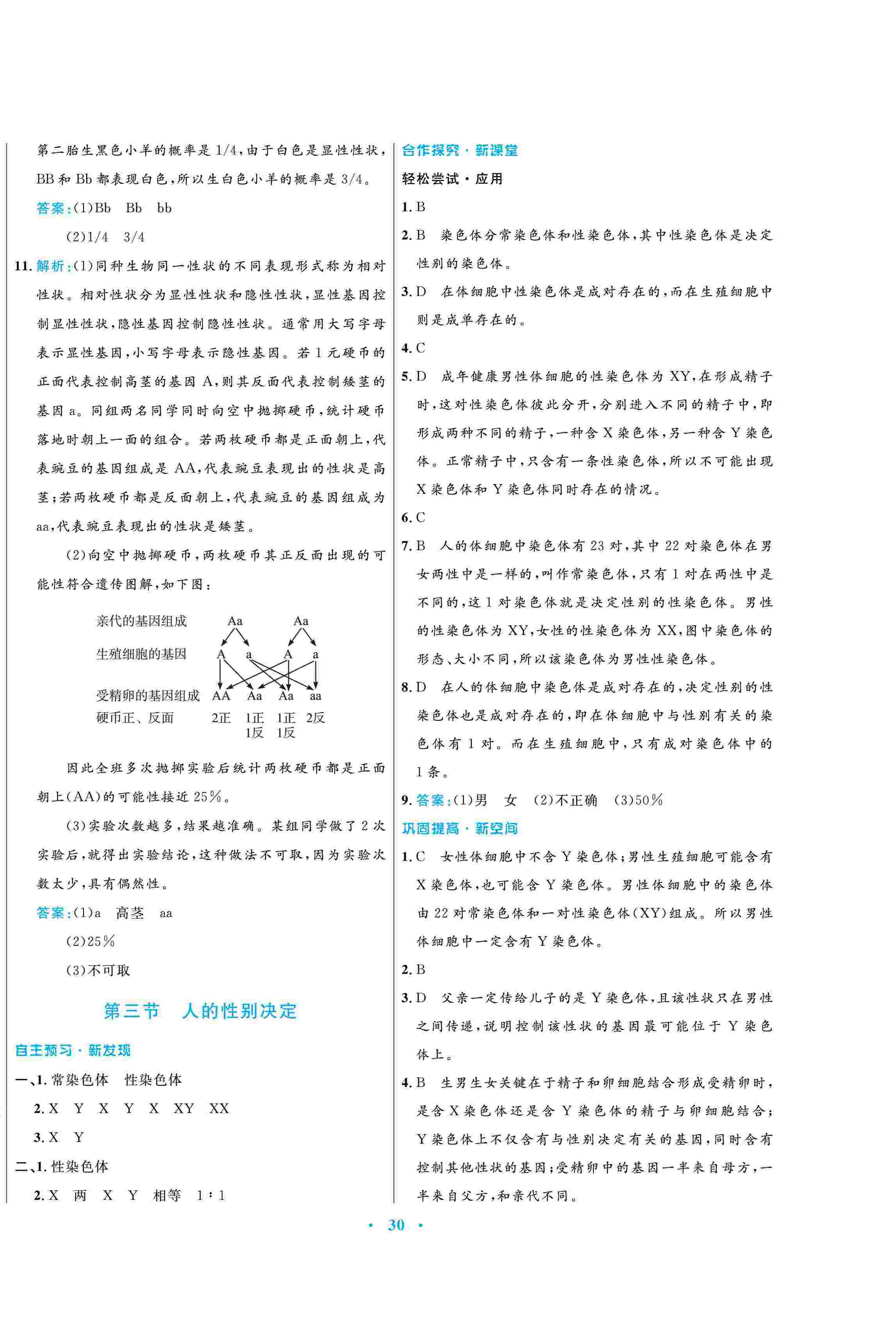 2020年南方新課堂金牌學(xué)案八年級生物下冊蘇教版 第6頁