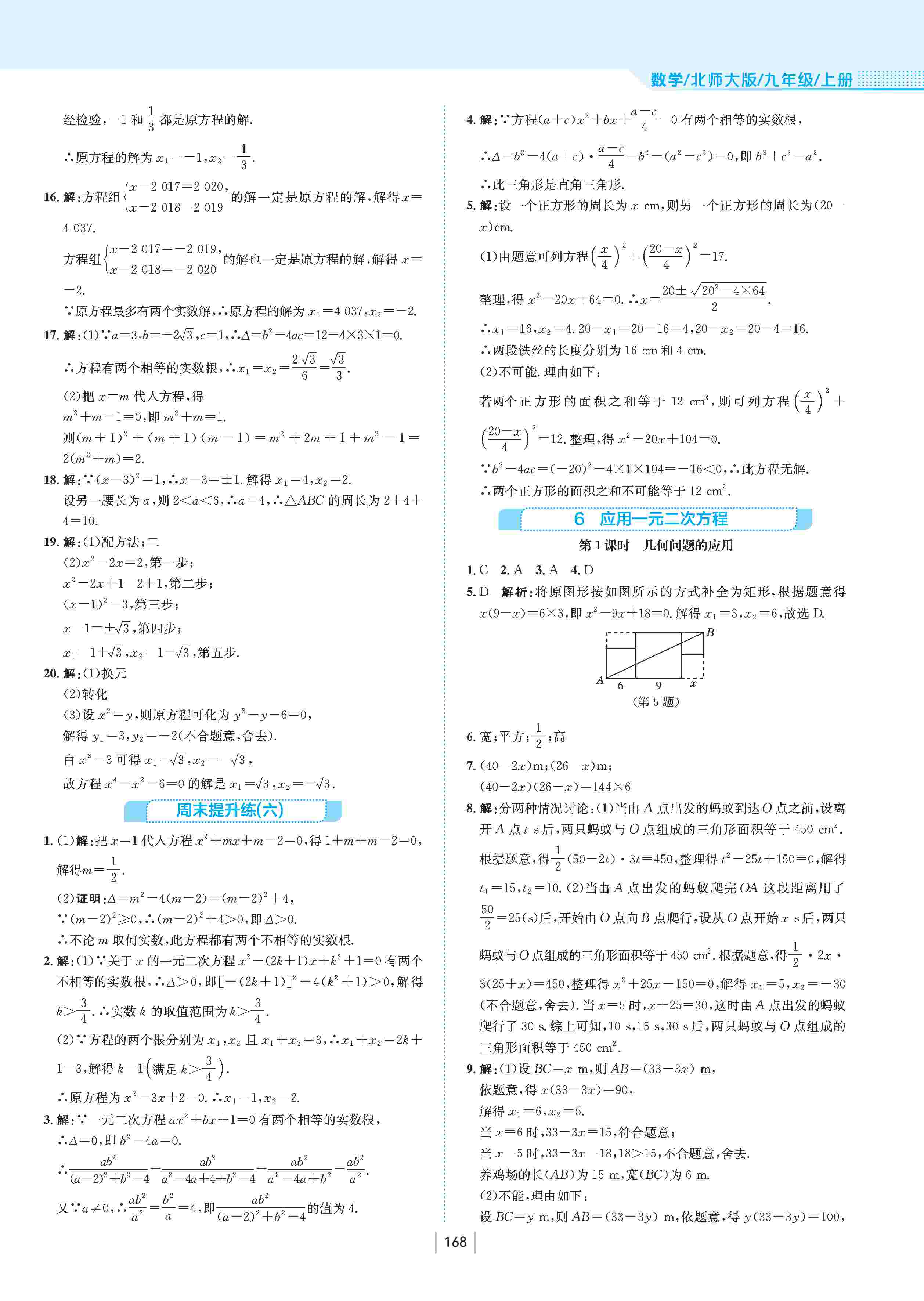 2020年新編基礎(chǔ)訓(xùn)練九年級數(shù)學(xué)上冊北師大版 第13頁