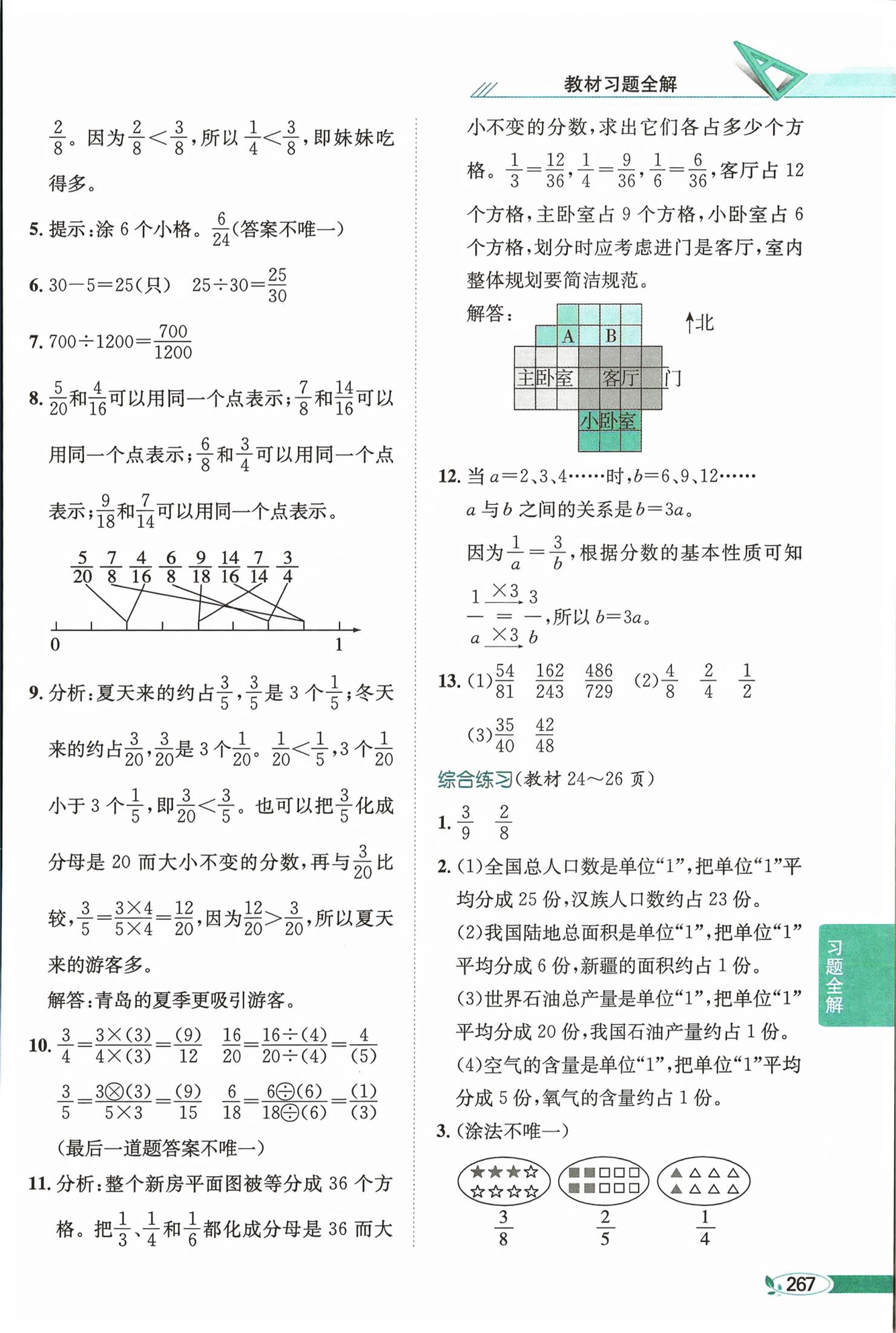 2026年教材课本五年级数学下册青岛版&nbsp;第4页