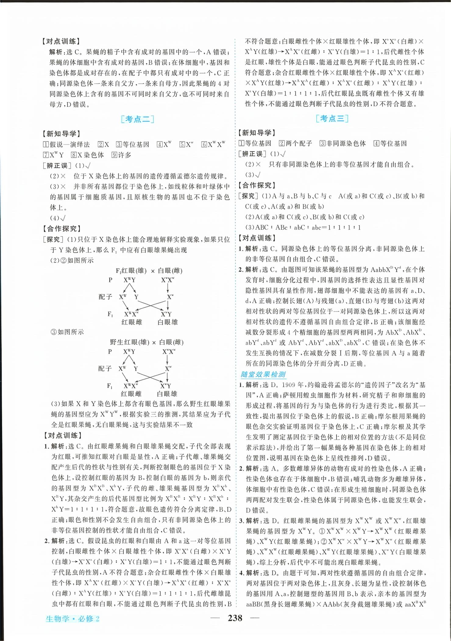 2026年新坐标同步练习高中生物必修第二册人教版青海专版&nbsp;第10页