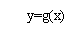 ı:   y=g(x)