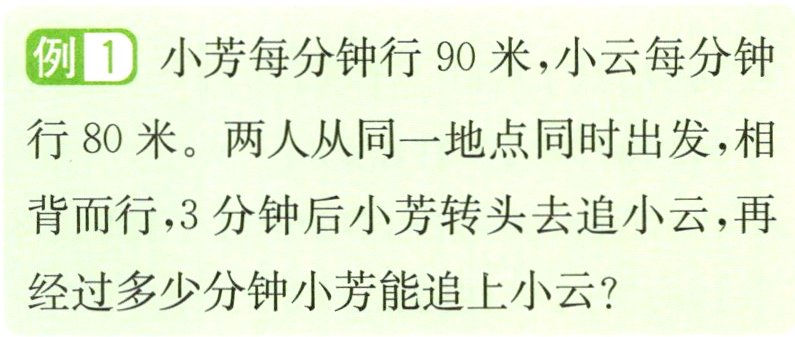 经过多少分钟小芳能追上小云