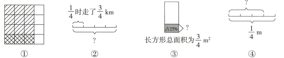 frac34长方形总面积为m