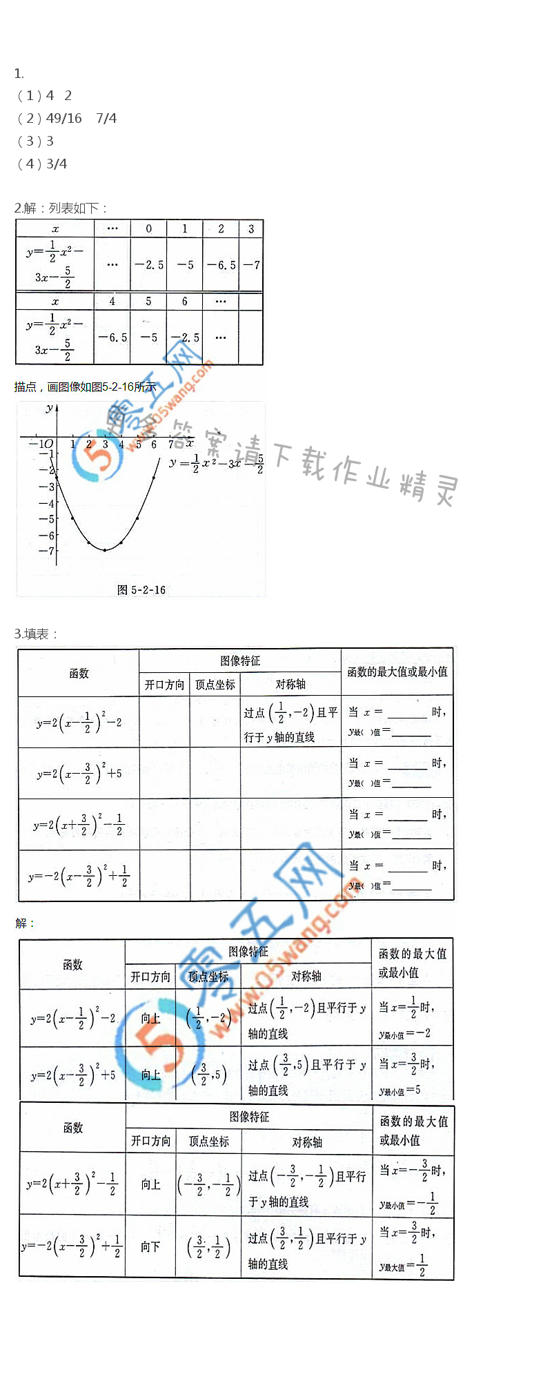 苏科版九年级下册数学课本第18页练习答案