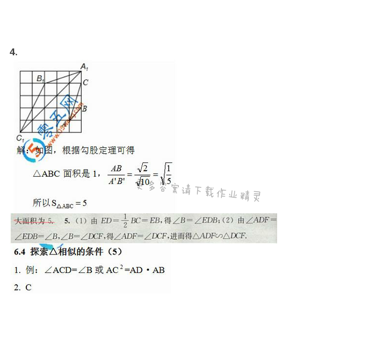 苏科版九年级初三下册数学补充习题答案第31页