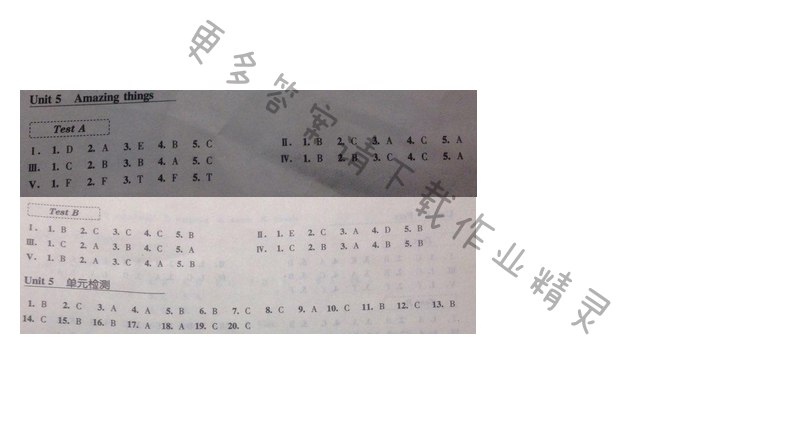 初中英语听读空间七年级下册第一部分Unit5