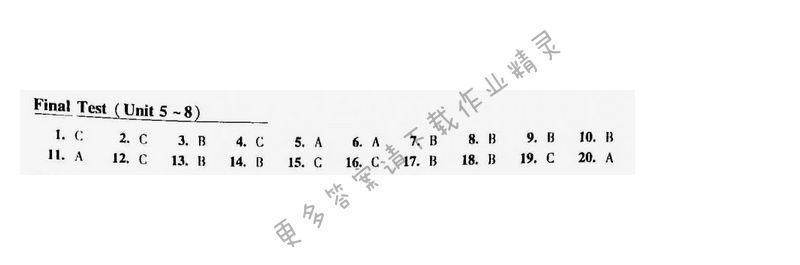初中英语听读空间八年级下册第一部分Final Test（Unit5-8）