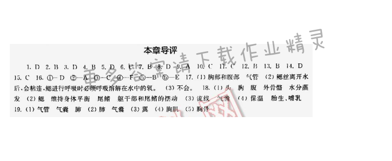 2016伴你学七年级生物下册苏科版 第12章 本章导评
