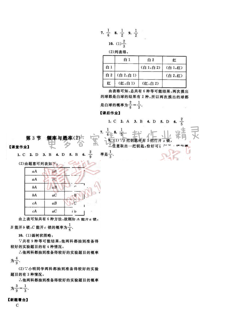 2017年启东黄冈作业本八年级数学下册苏科版 第八章 第3节（2）