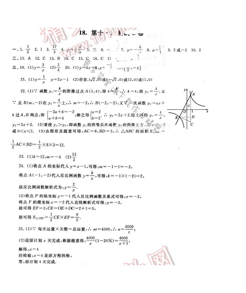 启东黄冈大试卷八年级数学下册苏科版 第十一章测试C卷