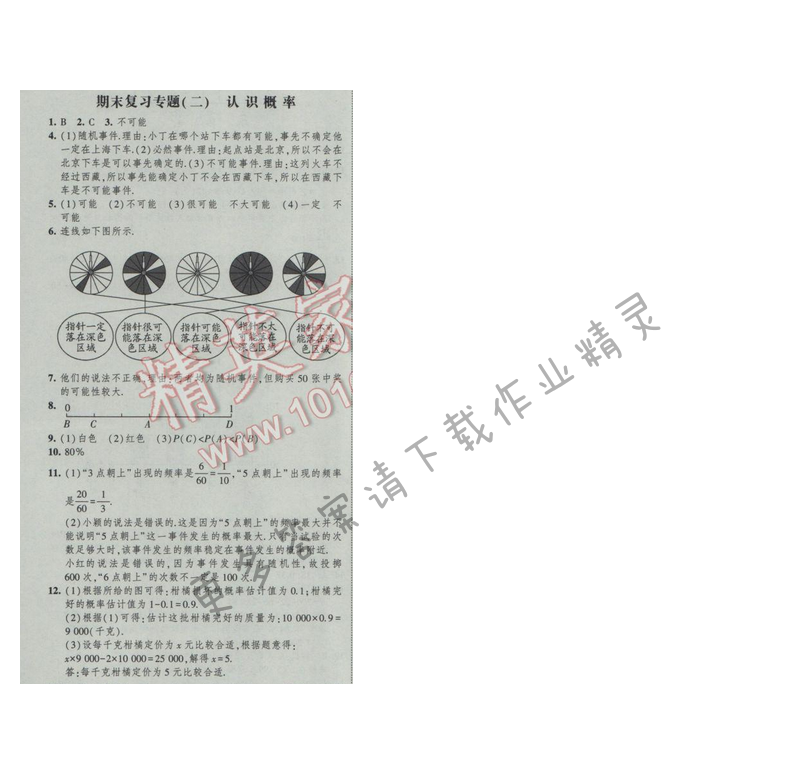 2017经纶学典新课时作业八年级数学下册江苏版期末复习专题（二）