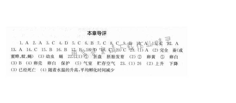第7单元第20章本章导评 - 伴你学八年级生物上册苏科版第20章本章导评