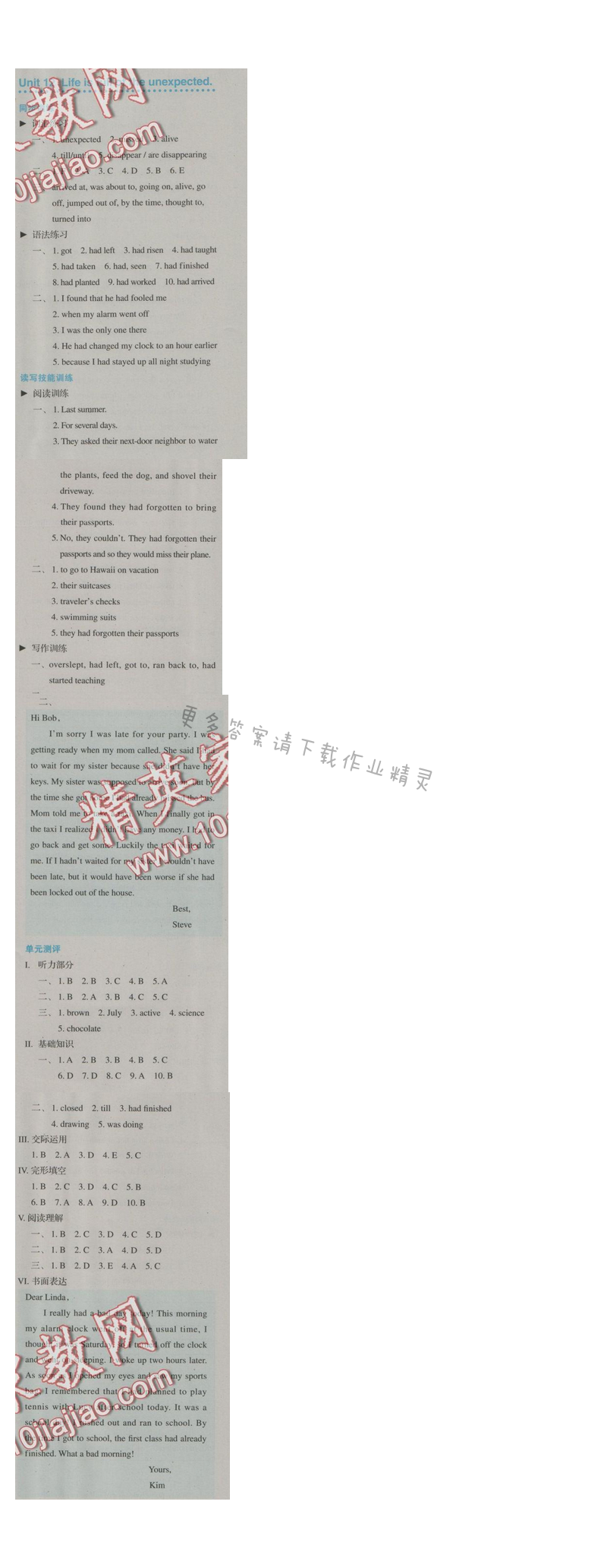 金学典同步解析与测评九年级英语全一册（人教版）Unit 12