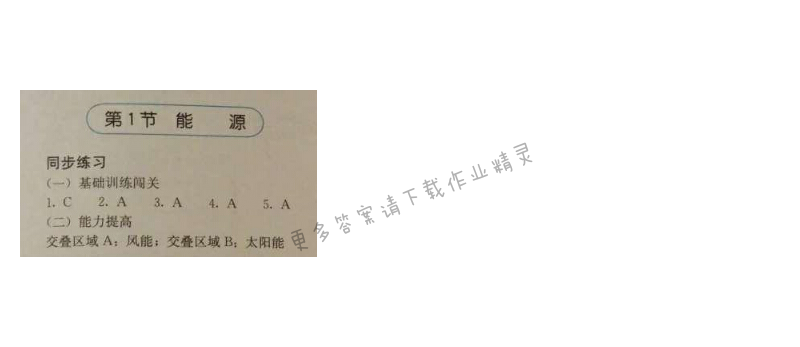 金学典同步解析与测评九年级物理全一册（人教版）第二十二章第1节