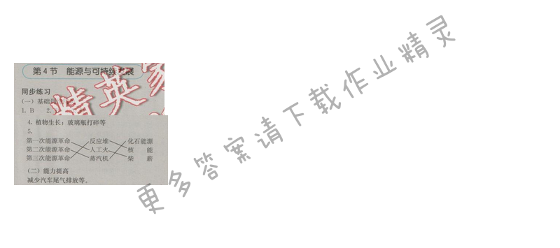 金学典同步解析与测评九年级物理全一册（人教版）第二十二章第4节