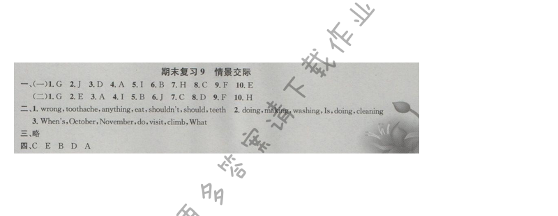 2017年江蘇版提優(yōu)訓(xùn)練非常階段123五年級(jí)英語(yǔ)下冊(cè) 期末復(fù)習(xí)9 情景交際