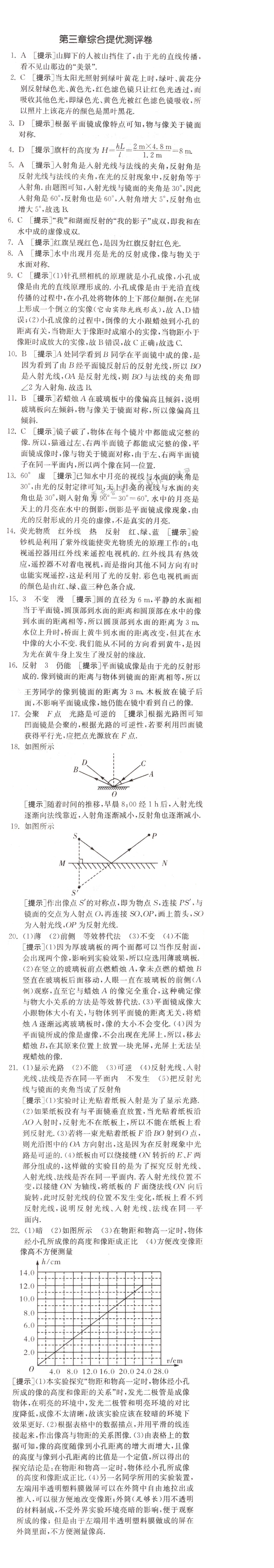 第三章综合提优测评卷