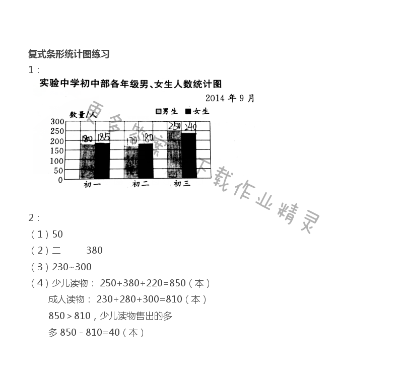 五年级上册数学补充习题第75页答案