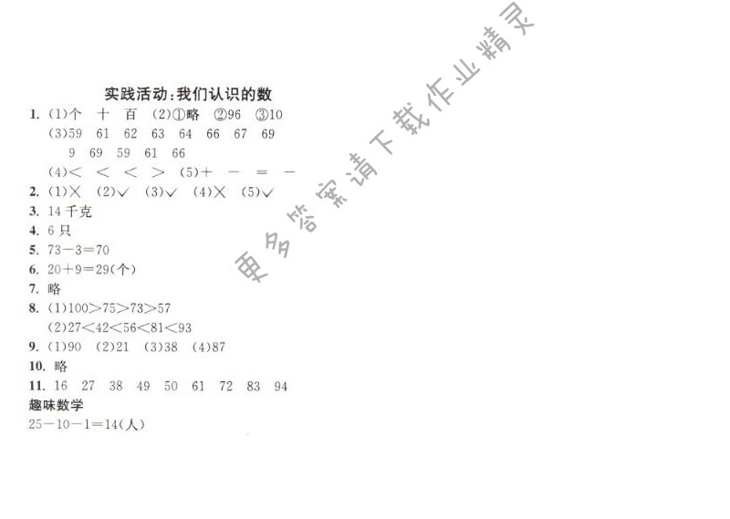 实践活动：我们认识的数