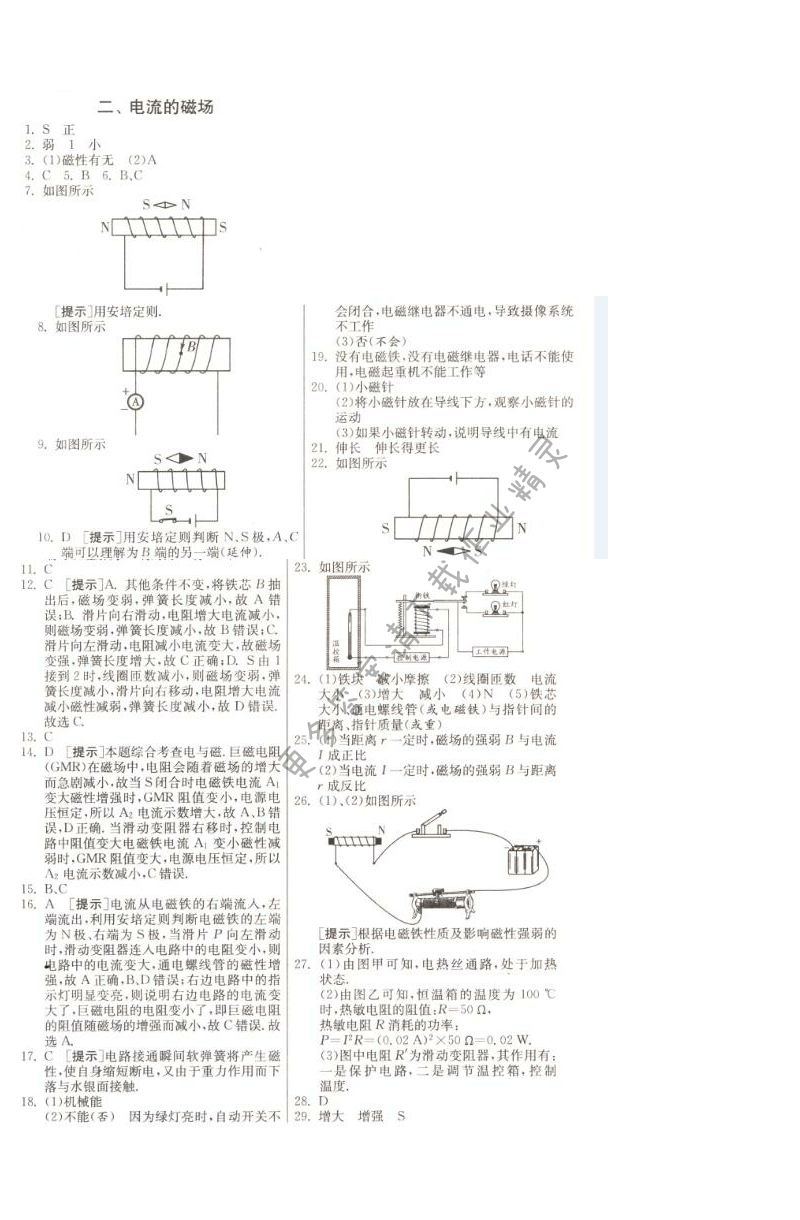 电流的磁场