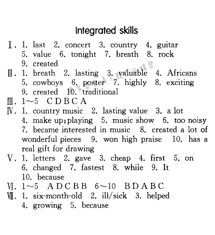 Integrated skills