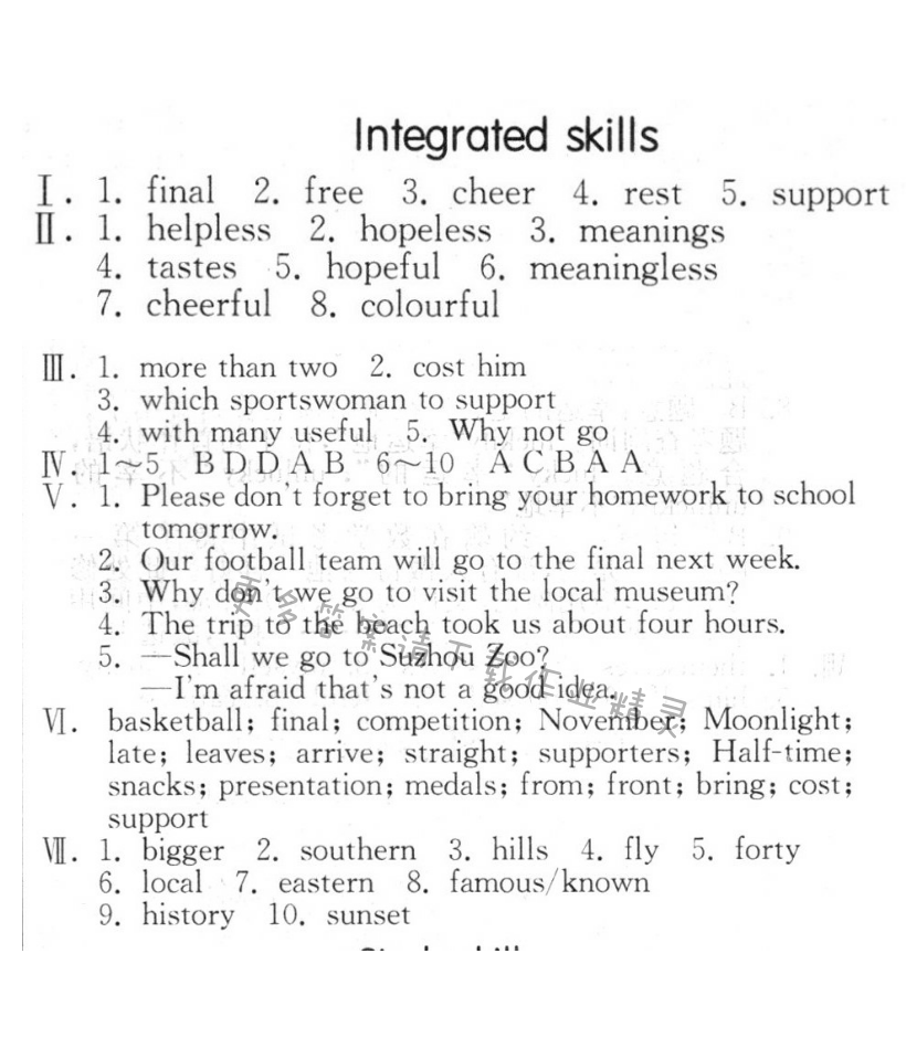 Integrated skills