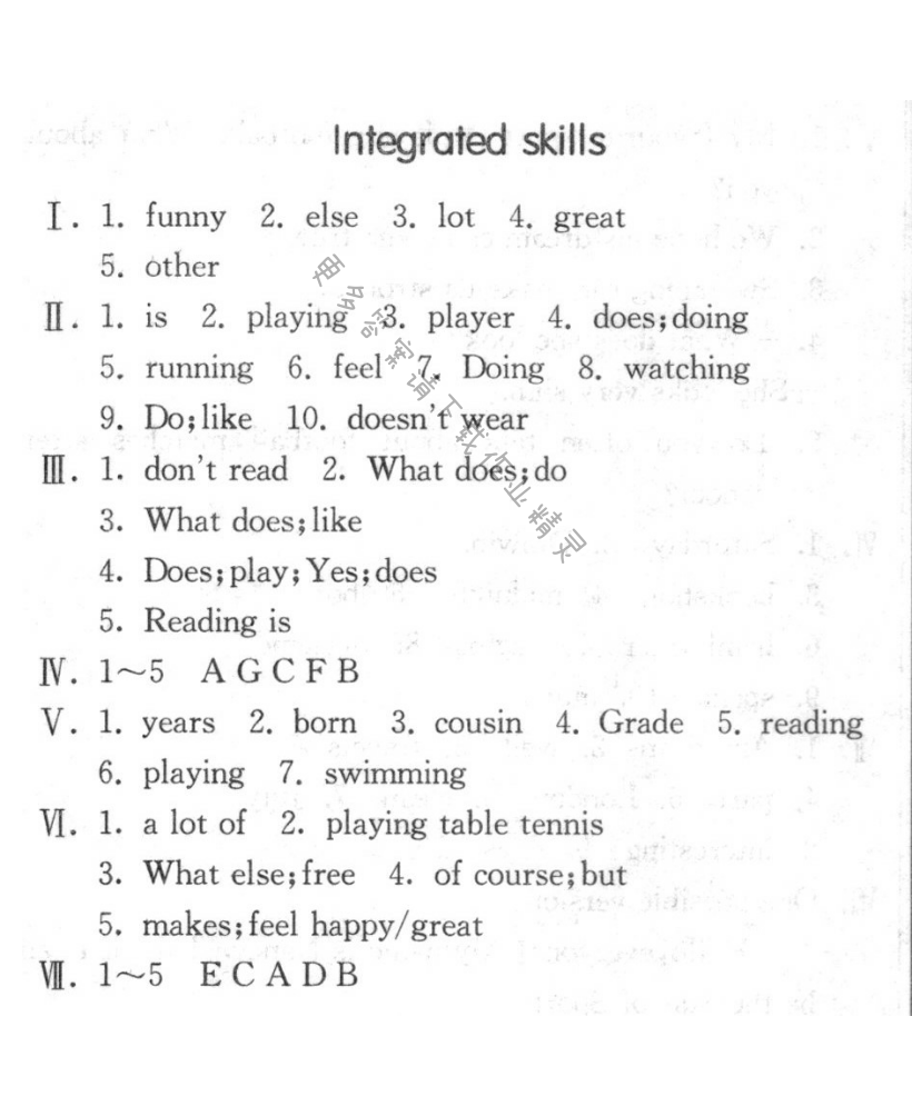 Integrated skills