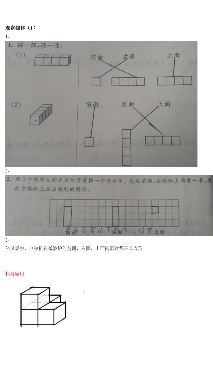 观察物体（1）