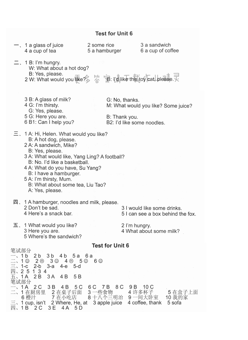 Test for Unit6