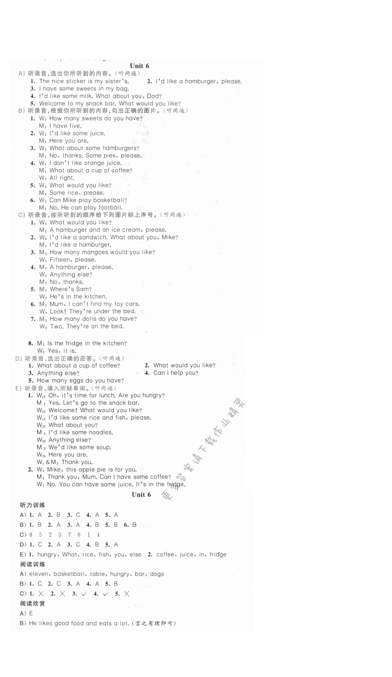 Unit6 At the snack bar