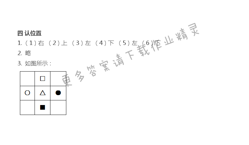 四 认位置