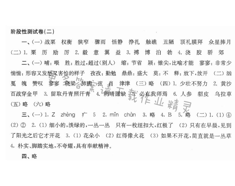 阶段性测试卷（二）