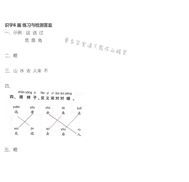 识字6 画