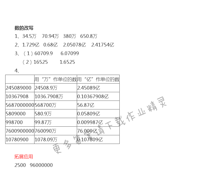 第3单元 数的改写