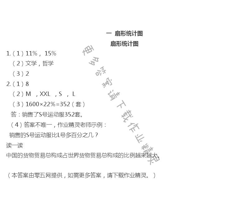 扇形统计图