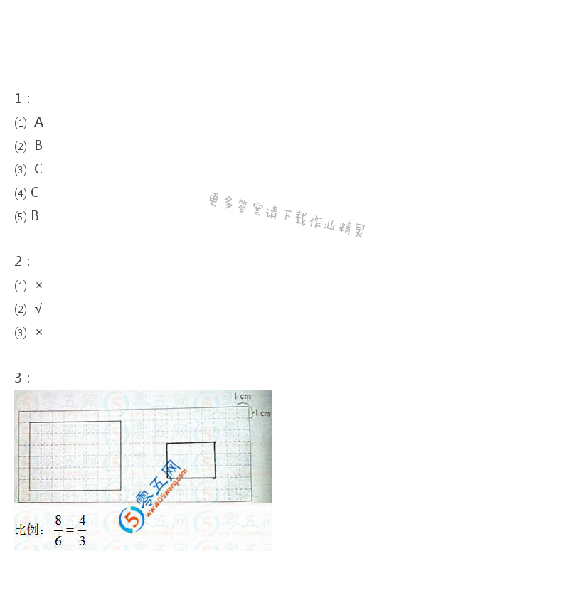 苏教版六年级下册数学练习与测试答案第109页