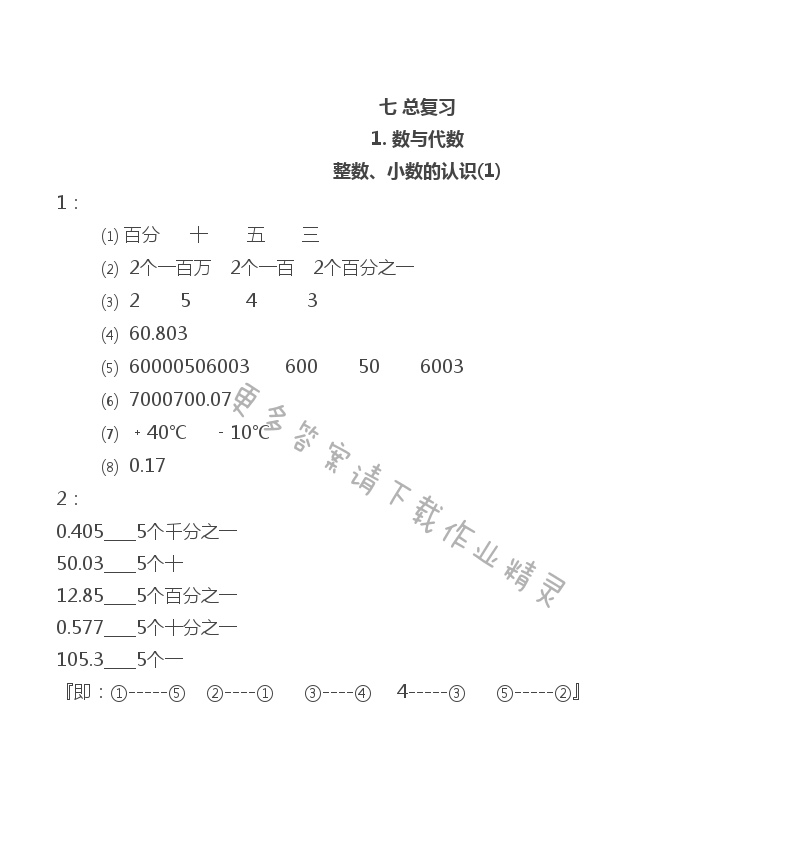 苏教版六年级下册数学补充习题第50页答案